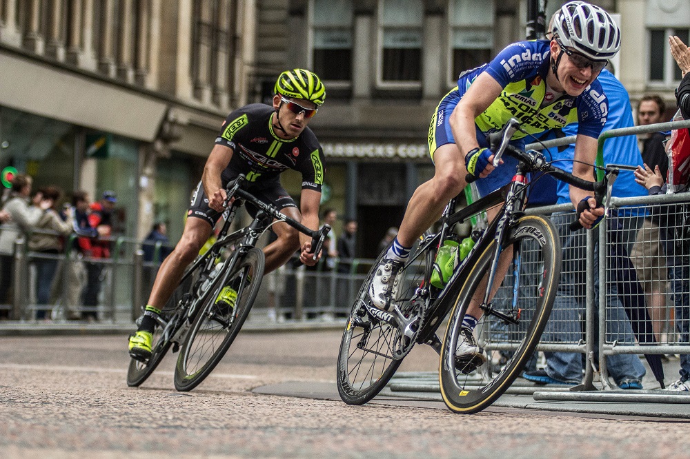 bochten nemen op de racefiets